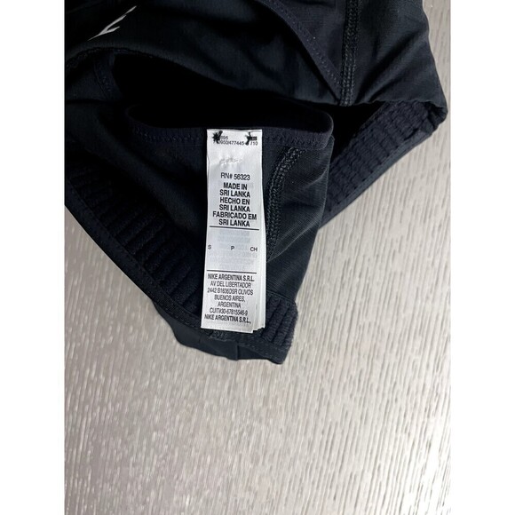 Nike Front Zip Racerback Strappy Sports Bra Black Women's Size Small New - Picture 4 of 6